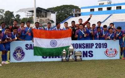 With 28 goals in 5 games, India lift SAFF U-15 Title