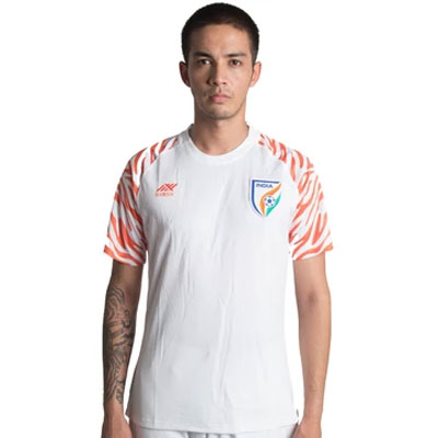 indian football team jersey white