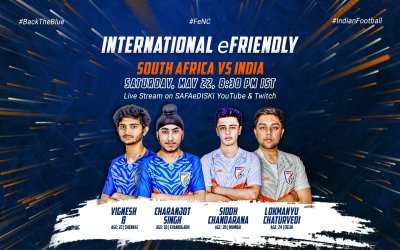 India to play South Africa in International eFriendly on May 22