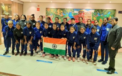 Inspired and excited, Women’s Team stare in the face of Indian Football history as they land in Brazil