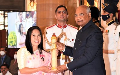 ‘Durga of Indian Football’ receives Padma Shri Award