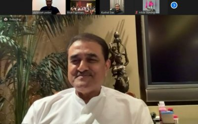 AIFF President interacts with Blue Tigresses, announces bonus if team makes it to quarters