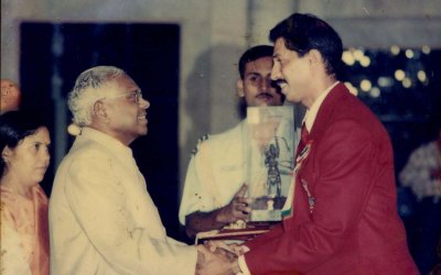 Crucial for goalkeepers to maintain the balance on the field, says Padma Shri Brahmanand Sankhwalkar