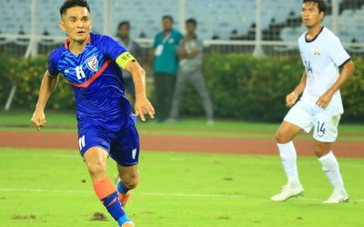 Sunil Chhetri brace helps India secure three points against Cambodia