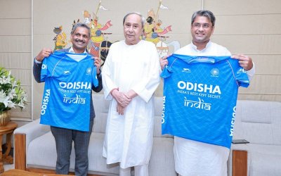 Kalyan Chaubey, Shaji Prabhakaran thank Odisha CM Shri Naveen Patnaik for continued support to Indian Football