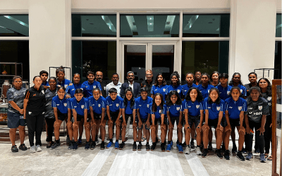 AIFF Secretary General meets U-17 National Women’s Team in Bhubaneswar 