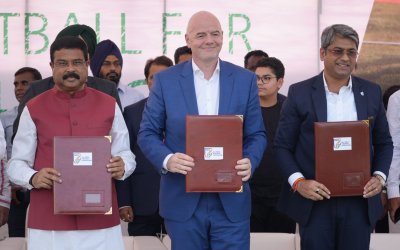 FIFA, Education Ministry, AIFF sign MoU, introduce Football for Schools programme to India