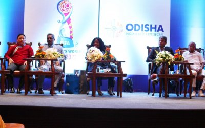 AIFF, FAO felicitate FIFA Secretary General Fatma Samoura in Bhubaneswar