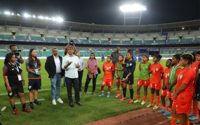 AIFF President Kalyan Chaubey meets Blue Tigresses; reveals broader vision for women’s football