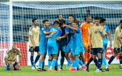 Late goal spoils India's party after Chhetri stunner