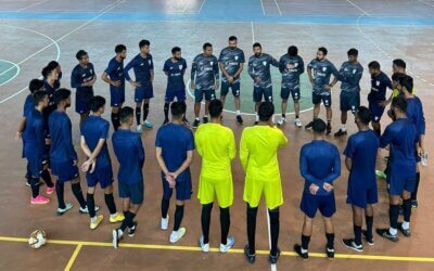 A new beginning: Coach Joshuah Vaz and boys look to 'punch above the weight' in international futsal