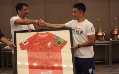 AIFF President congratulates Sunil Chhetri on reaching 150th International     