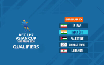 India drawn with IR Iran, Palestine, Chinese Taipei and Lebanon in AFC U17 Asian Cup 2026 Qualifiers Group D in Ahmedabad