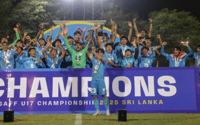 India stifle late Bangladesh surge to win seventh SAFF U17 title on penalties